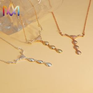 50cm Chain 304 Stainless Steel Deer Necklace With Nameplate Pendant