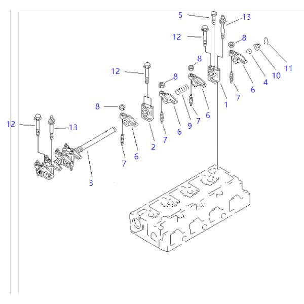 6202-43-5200 6202-43-5201 Shaft KOMATSU Excavator Spare Parts For 4D95L-1CC