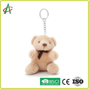 CPSIA Plush Small Teddy Bear Keyring 10cm Height
