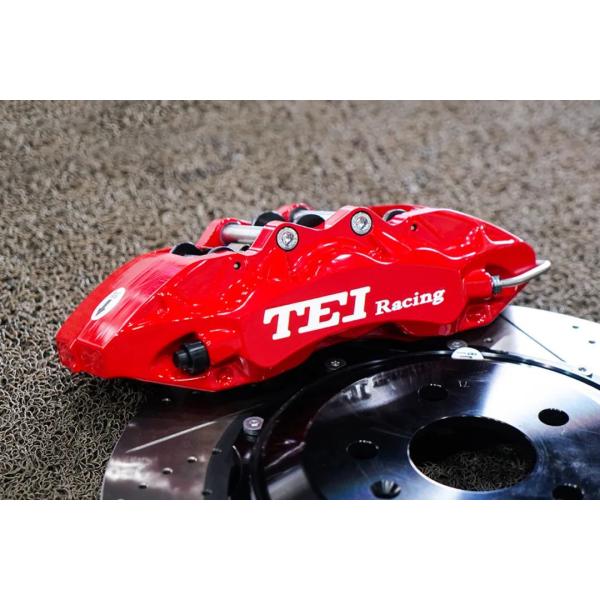 6 Piston Racing Caliper VW Big Brake Kit 355*32 MM High Carbon Disc Racing And Brake Pads For PASSAT 19 Inch Rim