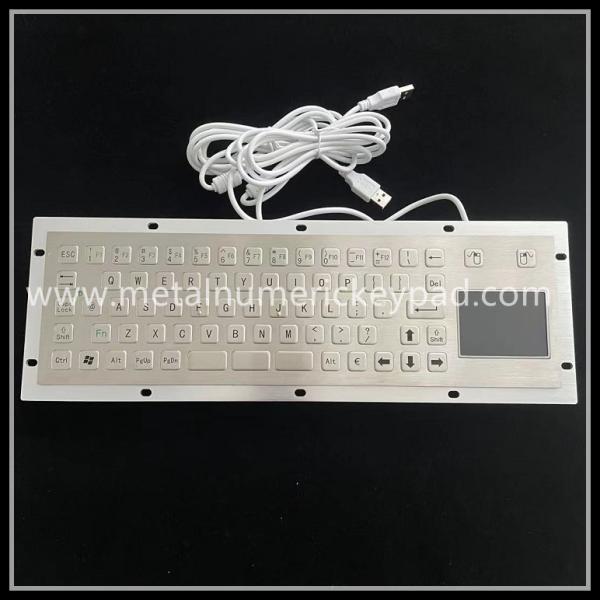 Buy IK07 Metal Industrial Keyboard With Touchpad 304 Stainless Steel at wholesale prices