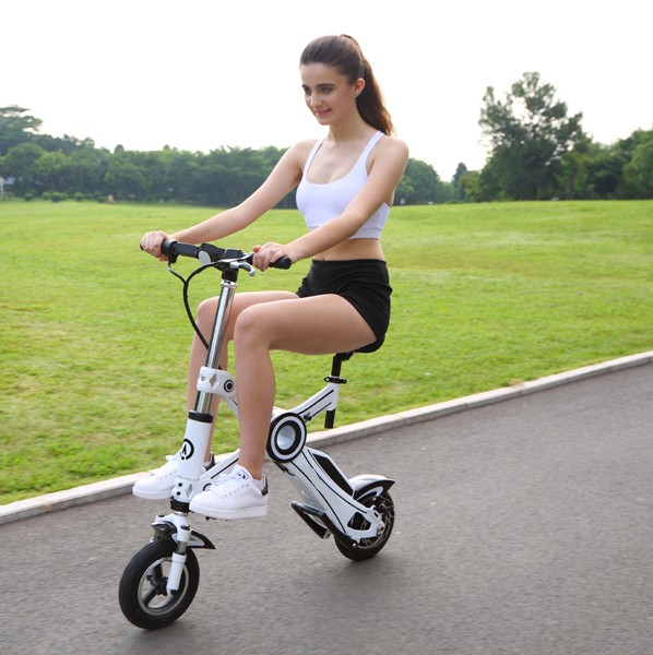 Carbon Foldable Electric Scooter with 350 Watt Brushless Motor , Electric Kick Scooter
