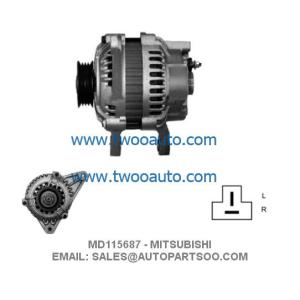 A3TA8291 DRA0521 - MITSUBISHI Alternator 12V 60A Alternadores