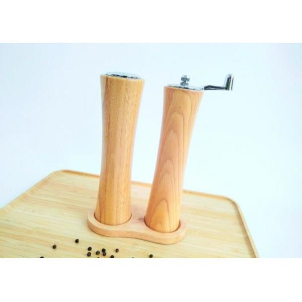 Eco-Friendly Wooden Salt And Pepper Grinders With Customizable Filler User
