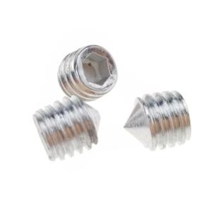 M4 Hexagon Socket Grub Screws Cone Point Galvanized Steel Fastener
