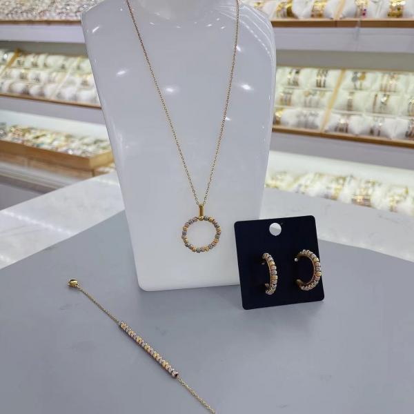 Buy Women'S Hugs And Kisses XOXO Jewelry Set Shiny Glossy Hoops Multi Color at wholesale prices