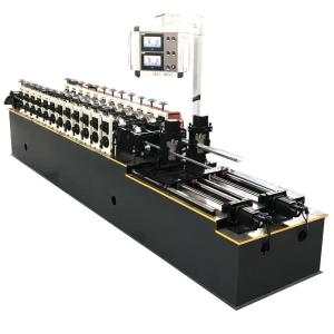 Two line Stud and track Omega profile roll forming machine with servo motor control