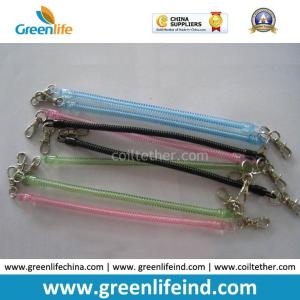 Hot Selling Transparent Slim Long Coiled Cable W/Metal Hooks