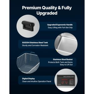 50L Ultrasonic Cleaner, Professional Ultrasonic Cleaner Machine with Cleaning
