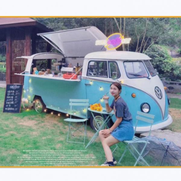 Outdoor Fast Food Carts Crepe Food Truck with Snack Mobile Kitchen Cooking Equipments