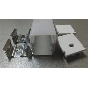 Recessed 0.5m LED Aluminum Profile Extrusion For Door Window , Silver Color
