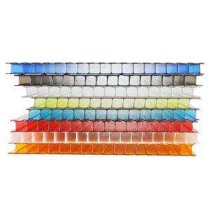 Anticorrosive Double Wall Polycarbonate Sheet UV Proof Multipurpose
