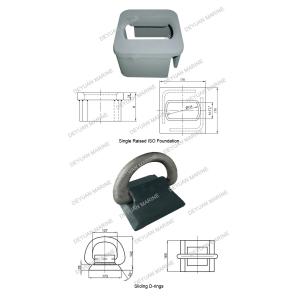 Quality Single Raised Sliding D-Rings Shipping Container Accessories for sale