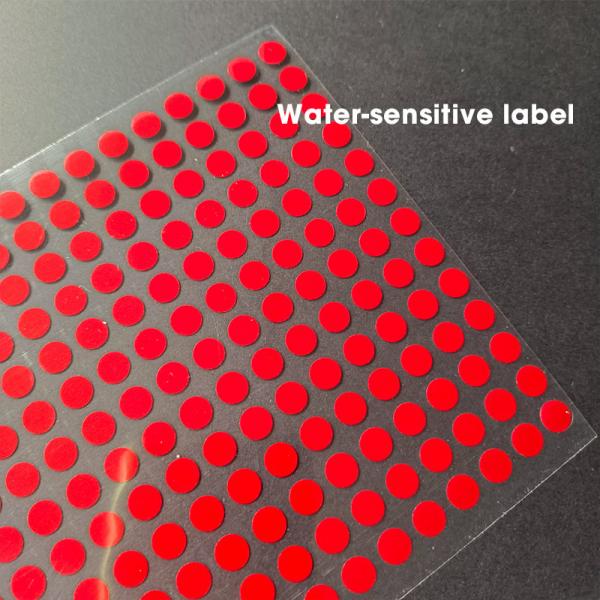 Buy Touch Water Turn Red Label Custom Electronic Warranty Packaging Creator Private Industrial Warning Printing Sensitive Sticker at wholesale prices