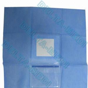 Sterilized Reinforced Fenestration Surgical Eye Drape With Pouch