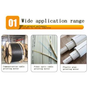 7mm 9mm 10mm White black blue Red Wire Cable Tube Pipe printing meter tape