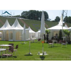 Western White PVC Fabric Romantic Pagoda Tents 5m By 5m Waterproof Aluminum
