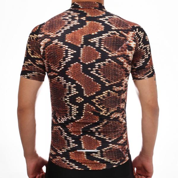 Snakeskin Design Polyester Personalized Riding Jersey For Bike Riding