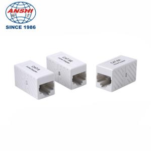 Small Rj45 Inline Keystone Coupler Cat5e Cat6 Cat6A Utp