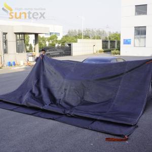 Gray EV Car Fire Blanket 550℃ Heat Resistant Fiberglass