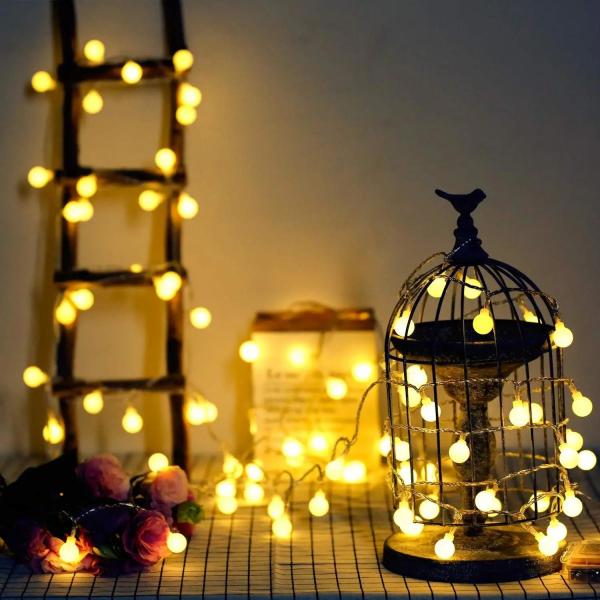 Multi Colored String Lights Waterproof 20 Led Firefly Starry Moon Lights For Bedroom DIY Decor