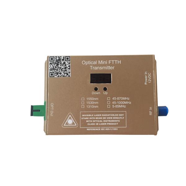 Buy Lightweight FTTH SC APC WDM Mini Optical Transmitter Adopts Advanced CPU Processing at wholesale prices
