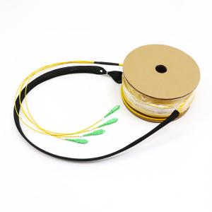 China SC APC SingleMode Pre Terminated Fiber Cable With Pulling Eyes on sale