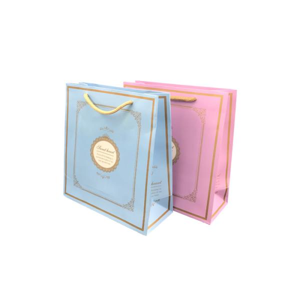 Buy Lovely Fancy Colorful Present Paper Bag / Cream Paper Gift Bags For Baby at wholesale prices