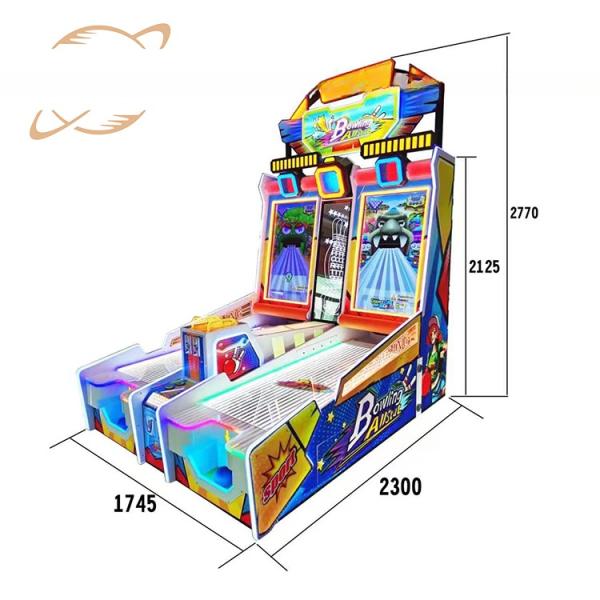 Dreamland Arcade Simulator Forest Bowling Ball Redemption Games Kids Indoor Coin Operated Bowling Game Forest Bowling Machine