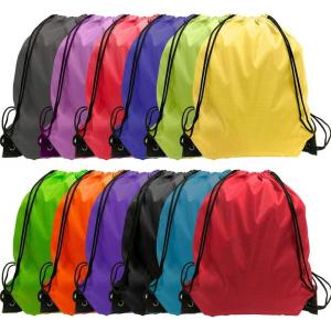 Promotional Custom Polyester Shopping Drawstring Pouch Bags Foldable