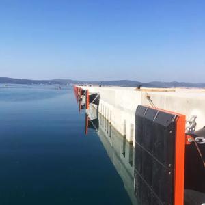 High Density Natural Rubber Boat Docking Bumpers Wear Resistant