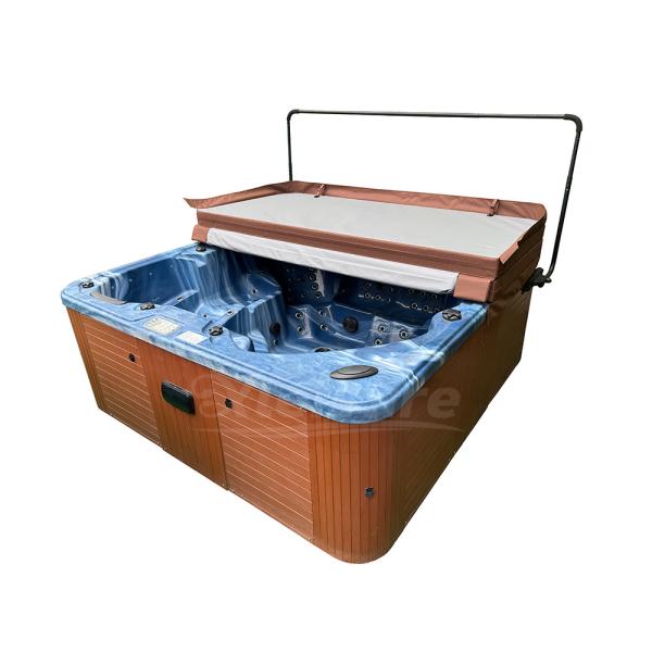 Square reddish brown Spa Hot Tub Cover The Essential Protection for Your Tubs