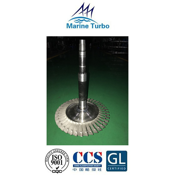 Turbocharger Rotor Shaft / T- TPL65 Bladed Shaft For Marine Turbocharger Parts Axial Turbine Type