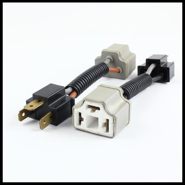Buy H4 9003 HB2 Ceramic Male Female Wiring harness H4 EXTENDED CONNECTOR/PLUG/ADAPTOR/SOCKET at wholesale prices