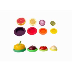 4 Pieces Silicone Stretch Lids , Silicone Pot Covers For Fruits / Vegetable