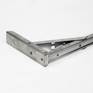 350mm Brushed Stainless Steel Fold Down Desk Brackets