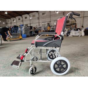 Compact Lightweight Aluminum Manual Wheelchair With Solid Rear Wheel