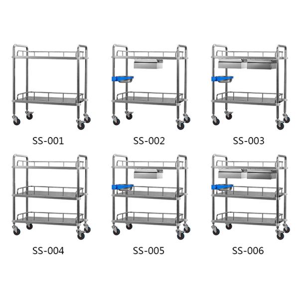 Hospital Use Stainless Steel Trolley