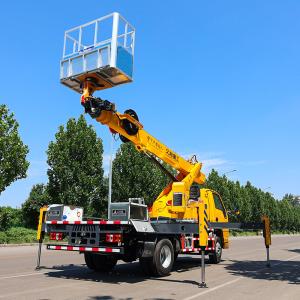 23m telescopic boom aerial work platform truck mounted