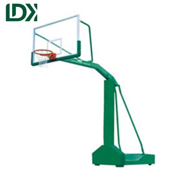 Outdoor School Court Basketball Stand Basketball Hoop Tempered Glass Backboard