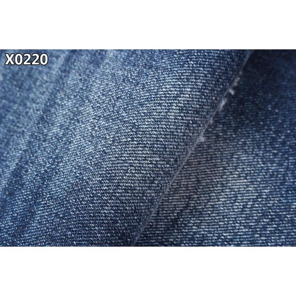 7 X 7 OE Yarn Heavy Cotton Polyester Denim Fabric No Stretch 13.6oz