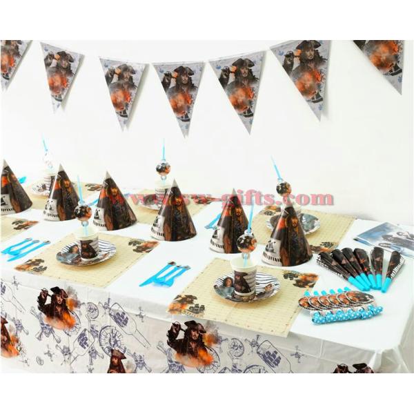 Pirates of the Caribbean Kids Birthday Party Decoration Set Party Supplies Baby Birthday Party Pack event party supplies