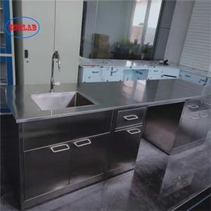 Integral Structure Stainless Steel Lab Bench As Drawing Shelves For Scientific