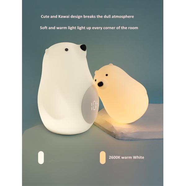Kawai Bear Kids Baby Nursery Bedroom Night Light lamp Gifts Silicone Bear Light Kids Night Light
