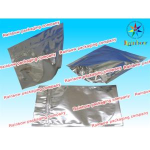 Flat three sides sealed mylar foil zipper with hange hole