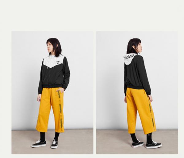Contrast Color Zipper Up Women'S Lightweight Polyester Jacket