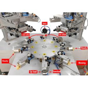 2 Color Balloon Flat Screen Printing Machine 800P/H Adopt Taiwan Motor