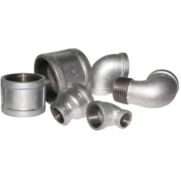 Buy GI Plumbing 1/2 Npt Malleable Iron Pipe Fittings Gas Pipe Elbow High Hardness ANSI Standard at wholesale prices