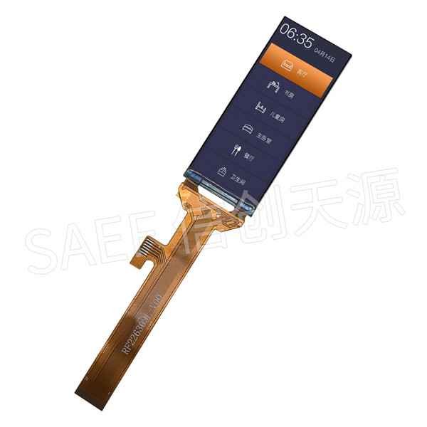 Slim Size 2.26 Inch TFT LCD Display 200x480 Dots Resulution SPI MCU QSPI