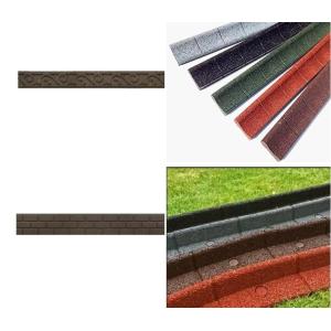 Recycled Rubber Landscape Edging 1200x100mm Black